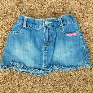 Oshkosh baby Jean Skirt size 12m